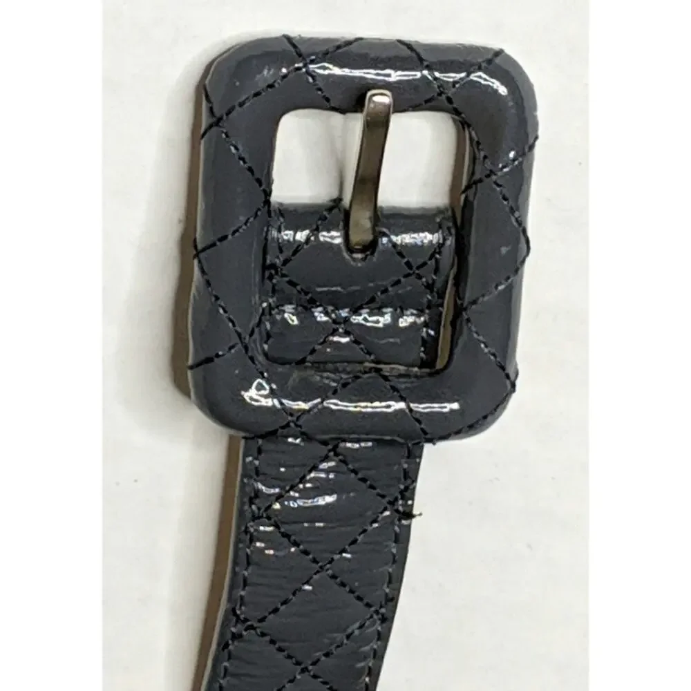 Talbots Quilted Leather Belt L